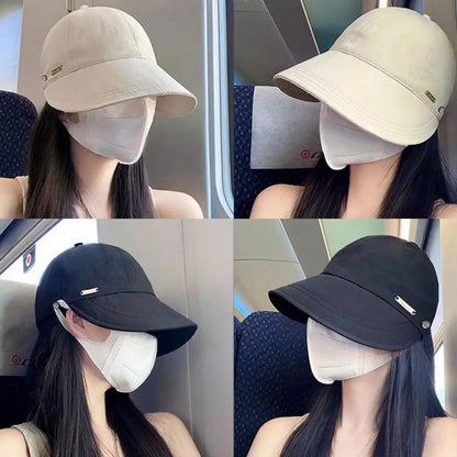 Women's UV Protection Baseball Cap Wide Brim Adjustable Sun Hat For Fishing Beach Hats Fisherman Cap for Outdoor Sports