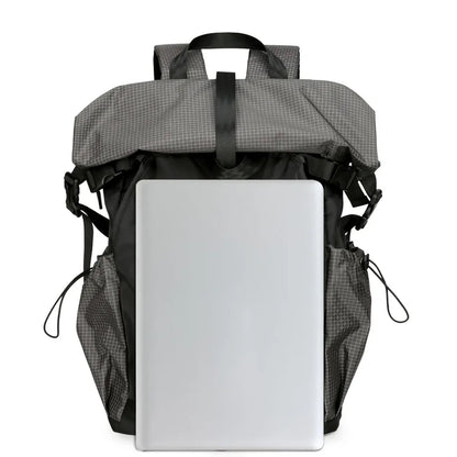 Sports Outdoor Mountaineering Ride Backpack Folding Roll-up Shoulder Bag Men's Functional Travel Male College Student Schoolbag