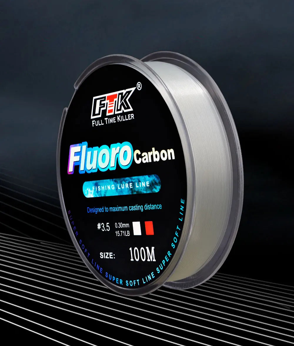 FTK Fluorocarbon Coated Line 100m (4-34 lb)
