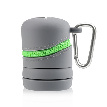 Porfory Foldable Silicone Trash Pouch with Carabiner