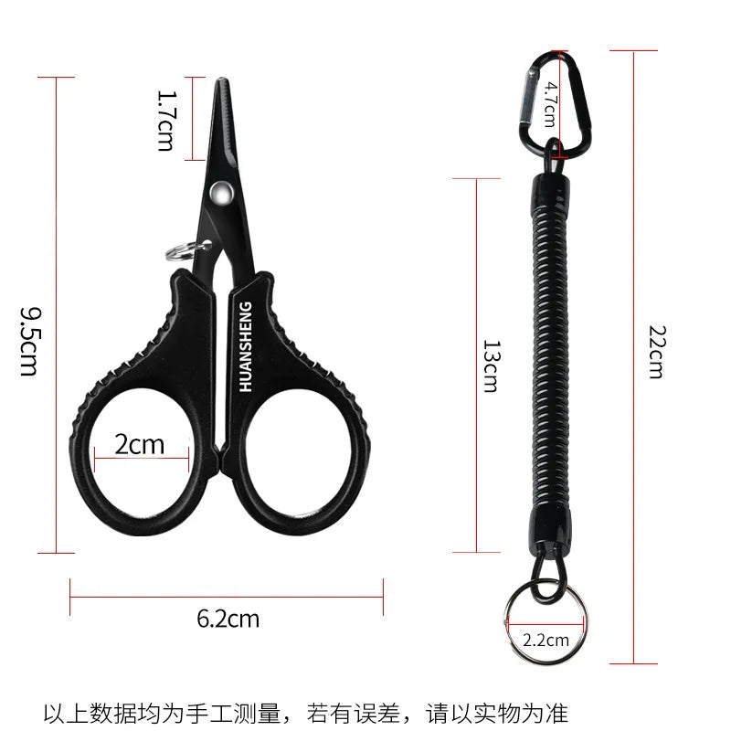 Titanium-Coated Braid Scissors and Line Cutter
