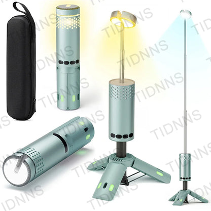10000mAh Camping Light USB Rechargeable LED Emergency Lamp Outdoor Portable Lanterns with Magnetic Flashlight for BBQ Tents