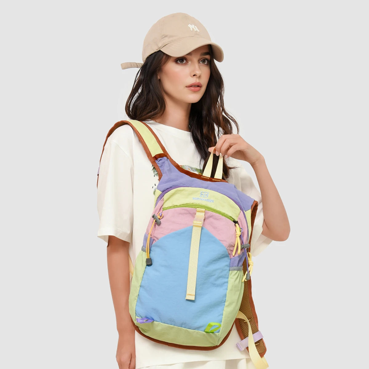 Exclusive custom logo outdoor hiking mountaineering bag lightweight backpack punching bag skin backpack female private diy