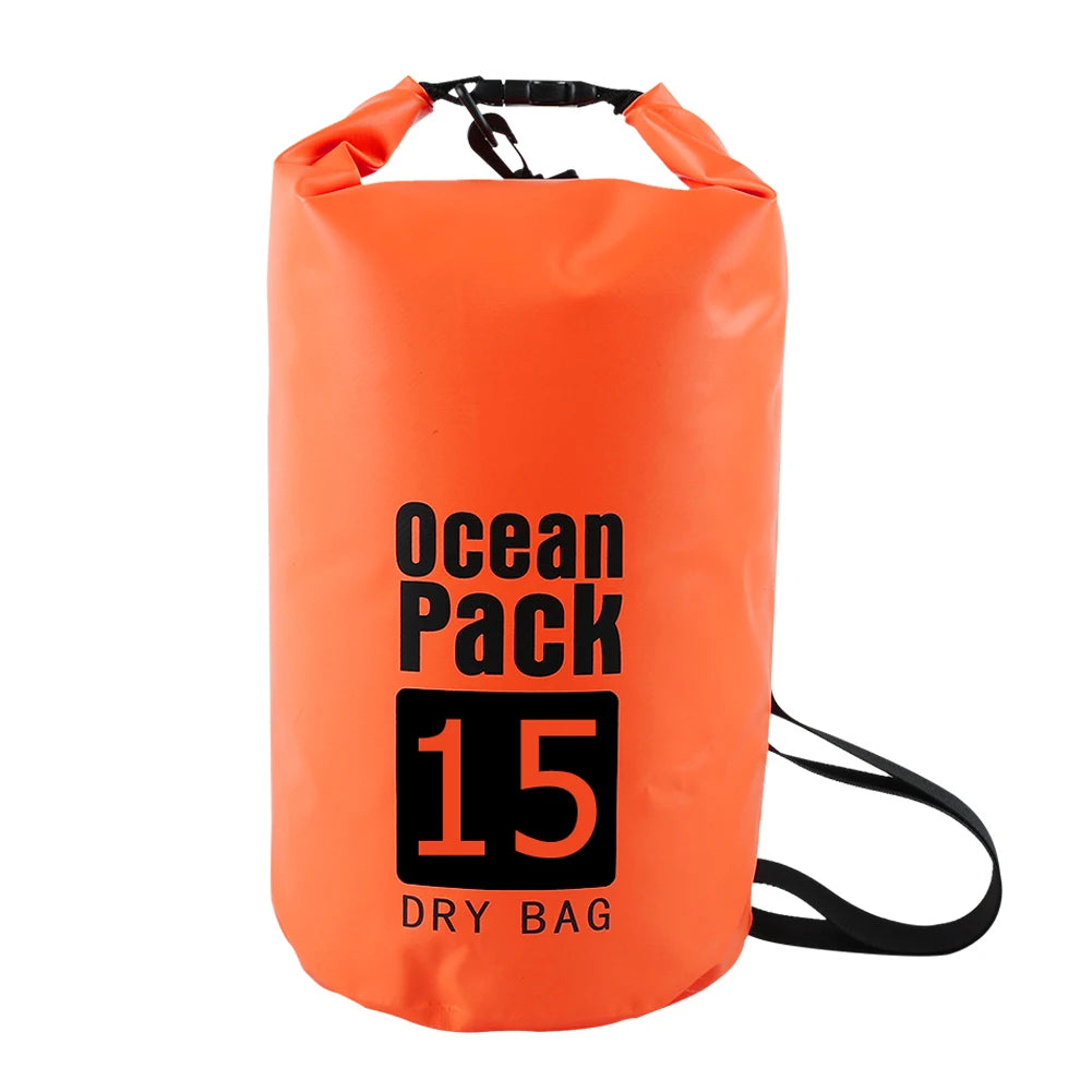 2L 3L 5L 10L 15L Waterproof Dry Bag Swimming Bag Foldable Beach Storage Pack Kayaking Rafting River Trekking Floating Water Sack
