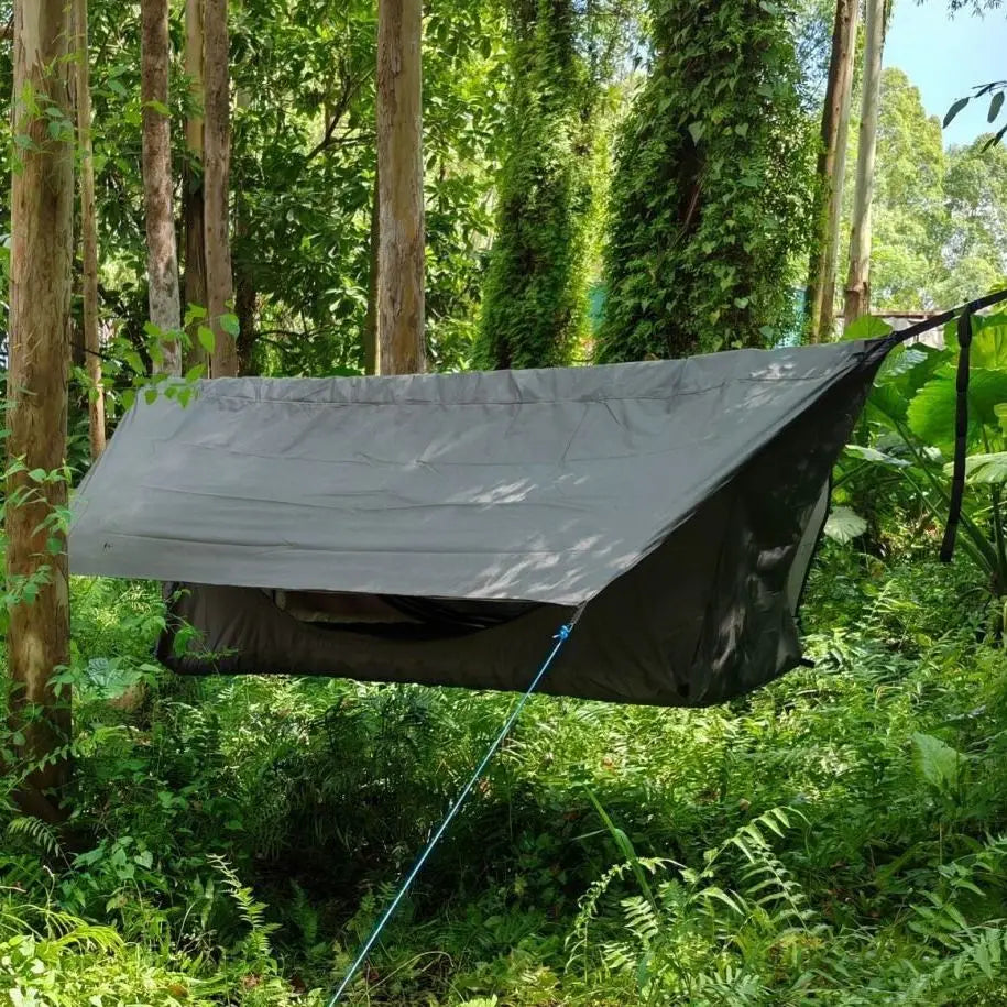 Lightweight Camping Hammock Tent with Mosquito Net Canopy Backpacking Travel Bed Includes Trees Perfect for Hiking Outdoor Use