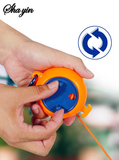 10M Retractable Clothesline Outdoor Travel Portable Clothes Drying Rack Windproof Washing Line For Camping Home Laundry Hanger