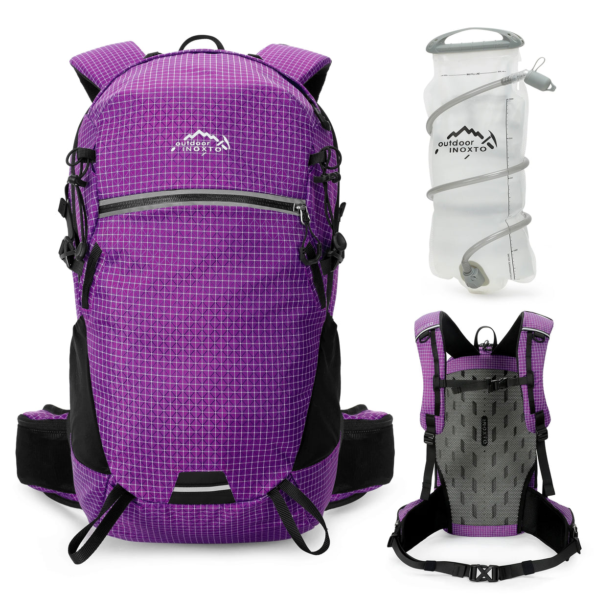 Hydration backpack, 25L hiking backpack, hiking water backpack for men and women lightweight hydration bag, suitable for hiking,