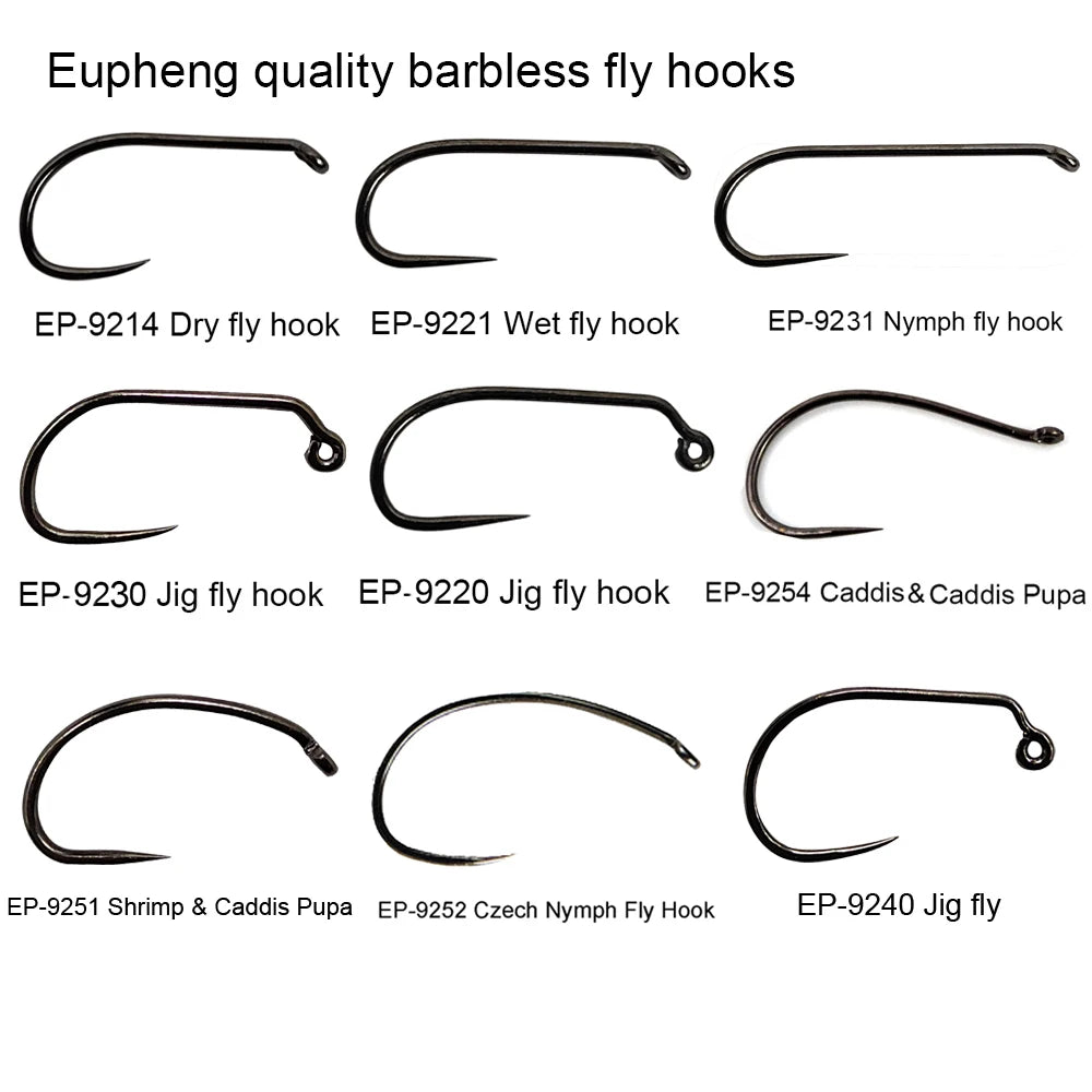 Aventik Competition Barbless Fly Hooks (50 Pack)