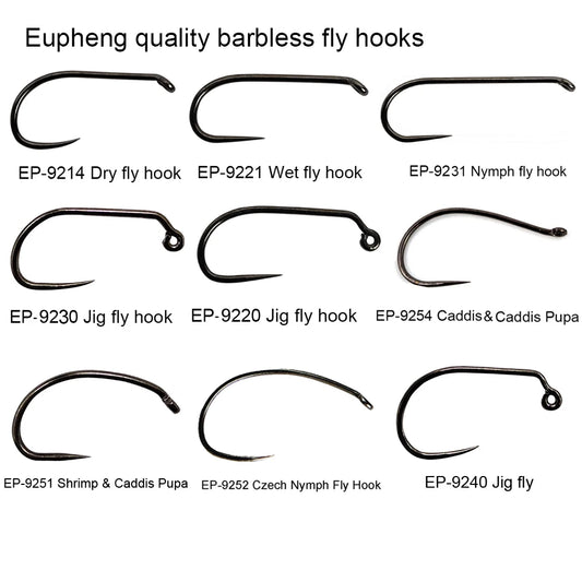 Aventik Competition Barbless Fly Hooks (50 Pack)