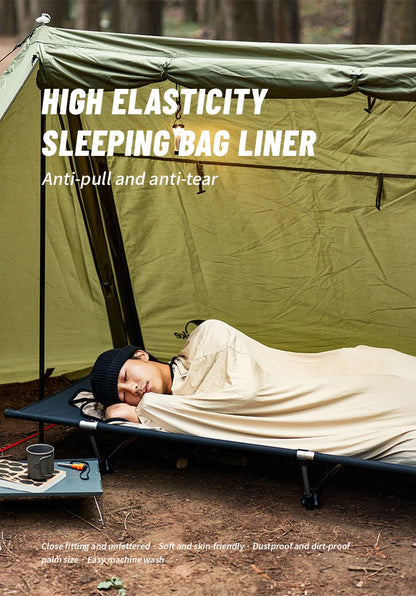 Naturehike 2023 Sleeping Bag Liner Ultralight High Elastic Mummy Quilt Winter Wearable Portable Camping Pocket Sleeping Bags
