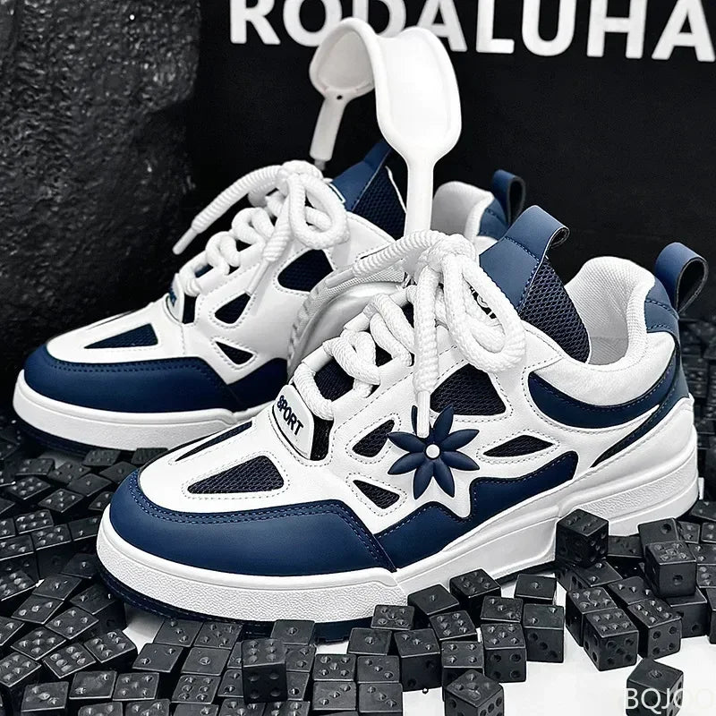 Men’s Platform Vulcanized Sneakers – Thick Sole Breathable Casual Sports Shoes | Wear-Resistant Fashion Trainers