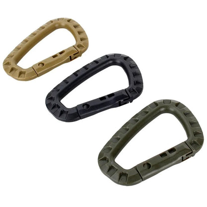 5pcs Tac Link Molle Belt D Buckle Clip ITW Keychain Outdoor Backpack Carabiner Hook Camping Climbing Equipment EDC Multi Tool