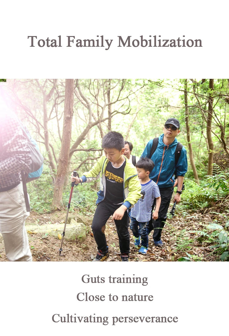 Naturehike Hiking Poles Three Sections Of Aluminum Pole For Mountaineering Hiking Skiing Travel Poles Climbing Trekking Pole