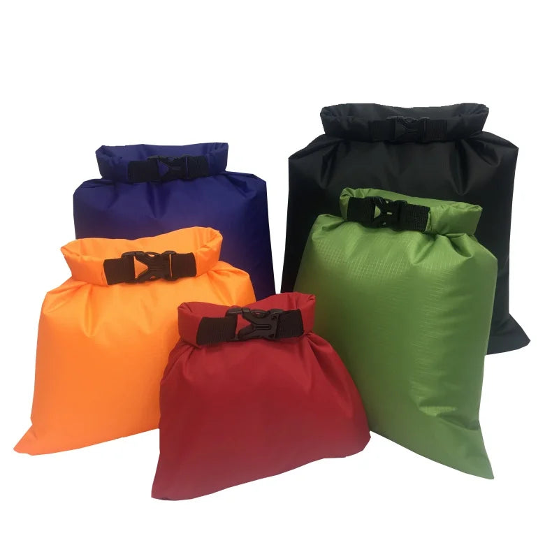 HOMEFISH 5pcs Waterproof Dry Bag For Camping Drifting Hiking Swimming Rafting Kayaking River Trekking Bags
