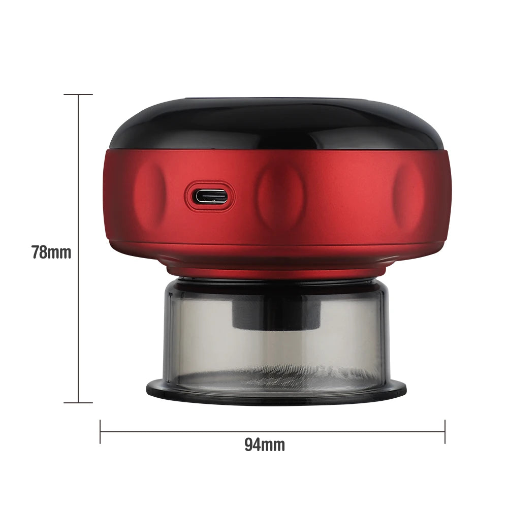 Smart Vacuum Suction Cup Cupping Therapy Massage Jars Anti-Cellulite Massager Body Cups Rechargeable Fat Burning Slimming Device