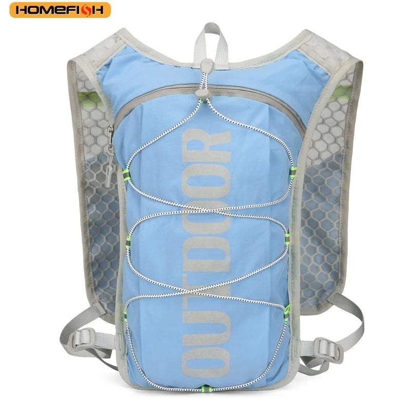 HOMEFISH 1PCS Running Hydration Vest Backpack,Lightweight Water Backpack,Hydration Backpack Running Vest for Hiking Biking