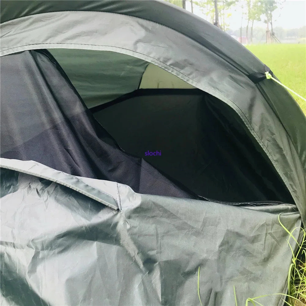 Outdoor 1 Person Ultralight Tent Backpack Portable Waterproof Sleeping Bag Tourism Cycling Camping Tents Car Travel Equipment