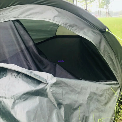 Outdoor 1 Person Ultralight Tent Backpack Portable Waterproof Sleeping Bag Tourism Cycling Camping Tents Car Travel Equipment