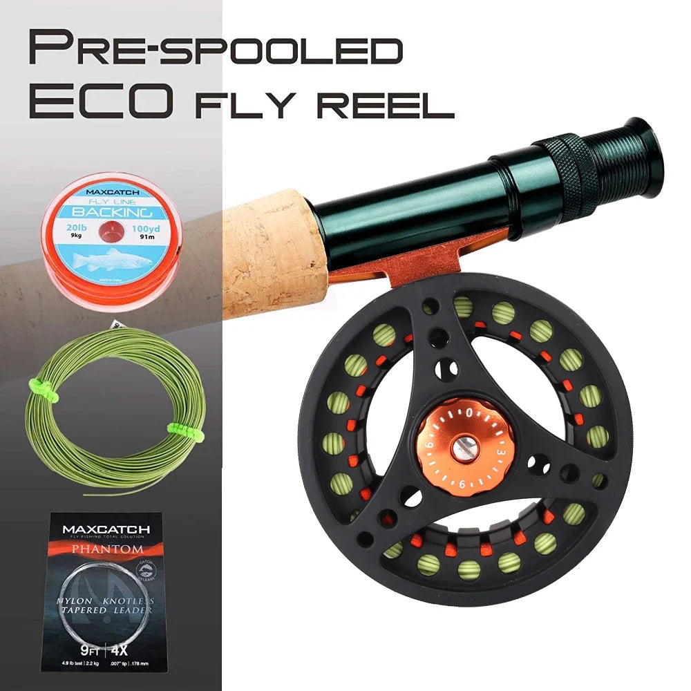 MAXIMUMCATCH ECO Ultra-Light Large Arbor Fly Reel 2-8WT