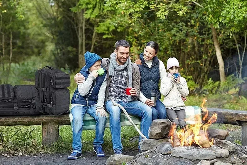 2Q-50L Tactical Backpack Men's Travel Large Capacity Rucksacks Men Waterproof Outdoor 1Sports Multi-functional Bags