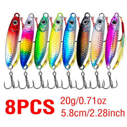 akakuma Metal Jig Lure Kit (8 Pack)