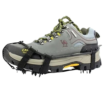 24-Teeth Anti-Slip Crampons | Ice Grips & Climbing Shoe Spikes for Hiking & Mountaineering