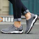 Men’s Casual Sports Orthopedic Shoes – Breathable, Flat Sole Travel & Hiking Sneakers