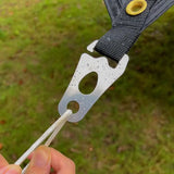 Adjustable Camping Tent Cord Rope Buckle Stainless Steel Rope Tensioner Fastener Kit Outdoor Camping Tents Securing Accessories