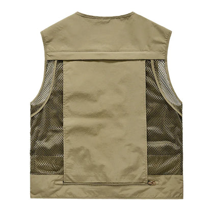 FGKKS Multi-Pocket Breathable Fishing Vest