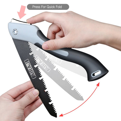 AIRAJ Folding Saw Woodworking Folding hacksaw Multifunction Cutting Wood Sharp Camping Garden Prunch Saw Tree Chopper Hand Tools