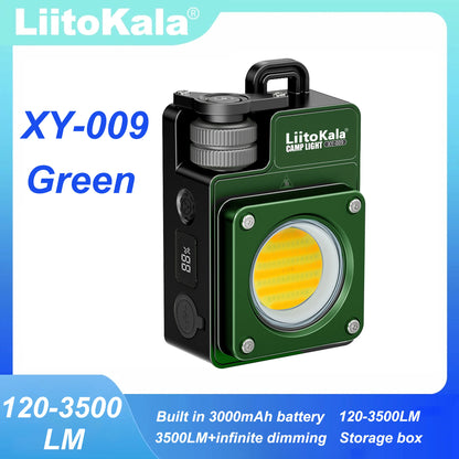 LiitoKala XY-009 Portable Rechargeable LED Camping Light Multi-Functional Carry-On Outdoor Activity Long Life