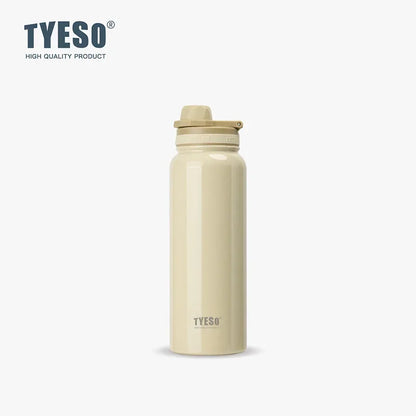 TYESO Stainless Steel Thermal Water Bottle Portable Tumbler Sport Vacuum Flask Keeps Cold and Heat Thermal Mug Car Insulated Cup
