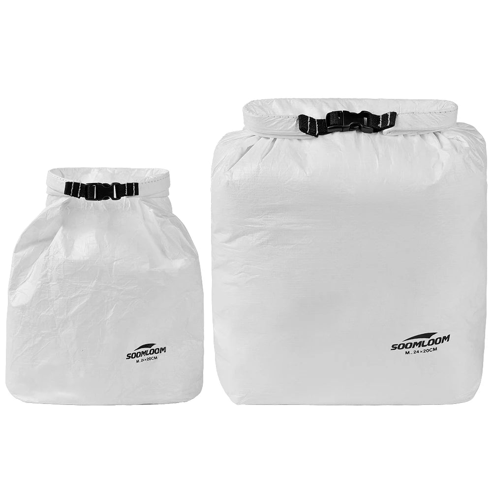 Soomloom Tyvek Storage Bag Set, Ultralight Tear-Resistant Organizer Bags for Hiking Camping Gear, Clothing Dust Sack
