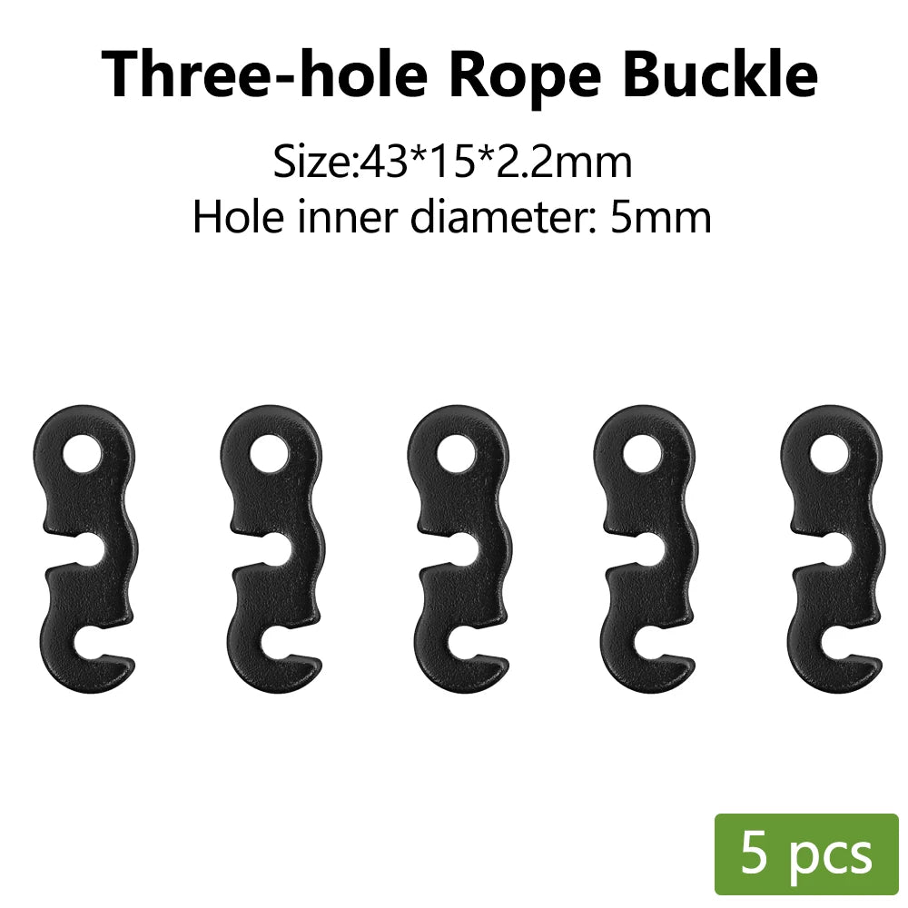 Aluminum S-Type Rope Buckles – Adjustable, 5 or 10 Pack