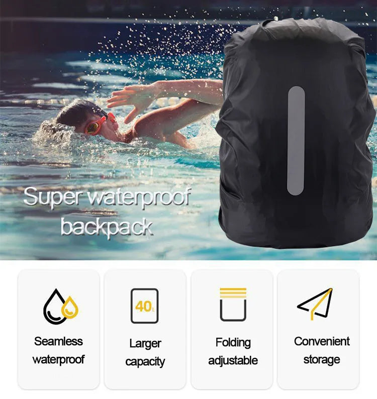 Waterproof Backpack Cover Ravel Safety Outdoor Backpack Cover Waterproof Rain Cap Cover