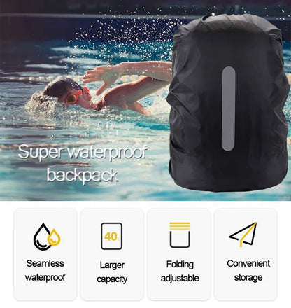 Waterproof Backpack Cover Ravel Safety Outdoor Backpack Cover Waterproof Rain Cap Cover