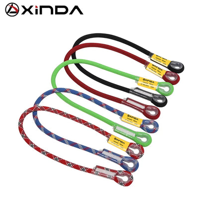 Xinda Rock Climbing Lanyard 10.5mm Static Rope 20KN Protective Eye-to-eye Pre-Sewn Cord Loop Sling Mountaineering Equipment