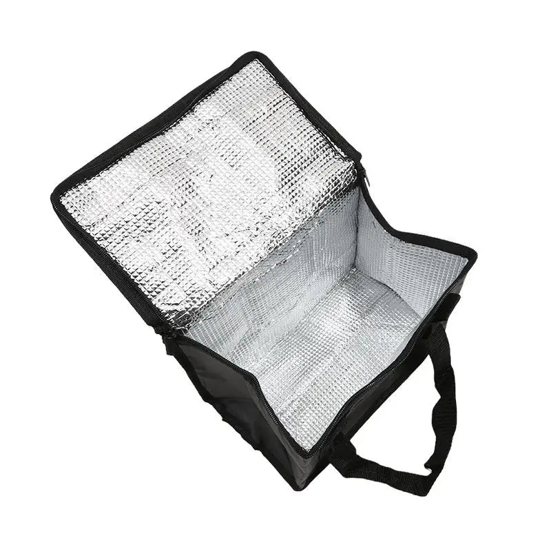 1pc Large Insulated Picnic Bags, Thermal Food Cooler Tote for Outdoor Camping Beach, Leakproof Portable Cooler Bag with Zipper