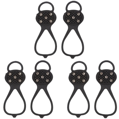 Outdoor Ice Cleats Anti Slip Shoe Covers Steel Studs Crampons for Walking on Snow and Icy Roads Winter Climbing Hiking Gear