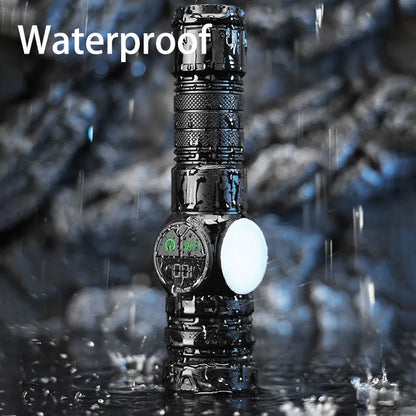 High Strong Power LED Flashlights USB Rechargeable Magnetic Tactical Torch With COB Side Light Camping Fishing Zoom Lantern