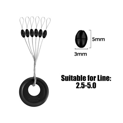 PRO BEROS Rubber Bobber Stoppers (60 Pack)