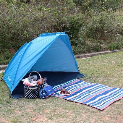 2 Persons Outdoor Beach Tents Shelters Shade UV Protection Ultralight Tent for Fishing Picnic Park Summer Awning Shade Shelter