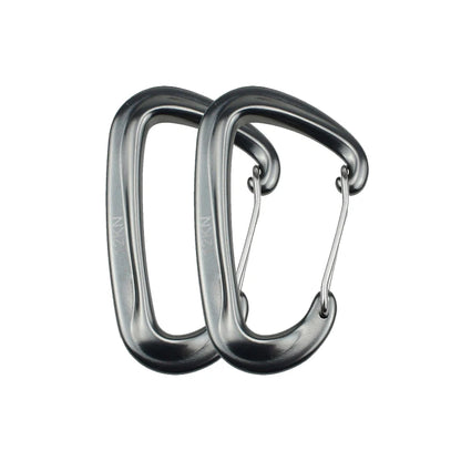 12KN Small Climbing Carabiner D-Shape Mountaineering Buckle Hook Safety Lock Outdoor Camping Hiking Key Chain