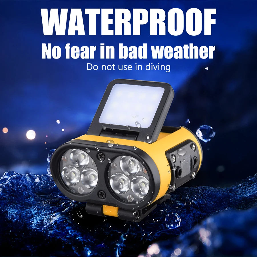 LED Headlamp Smart Sensor Cap Clip Light TPYE-C Rechargeable Flashlight  With Power Display Riding Fishing Camping Outdoor Torch