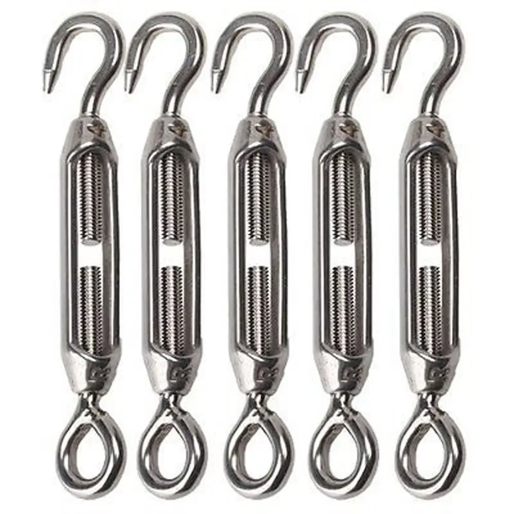 304 Stainless Steel Hooks for Camping Tent Accessories M4 Eye Turnbuckle Wire Rope Tension Hardware