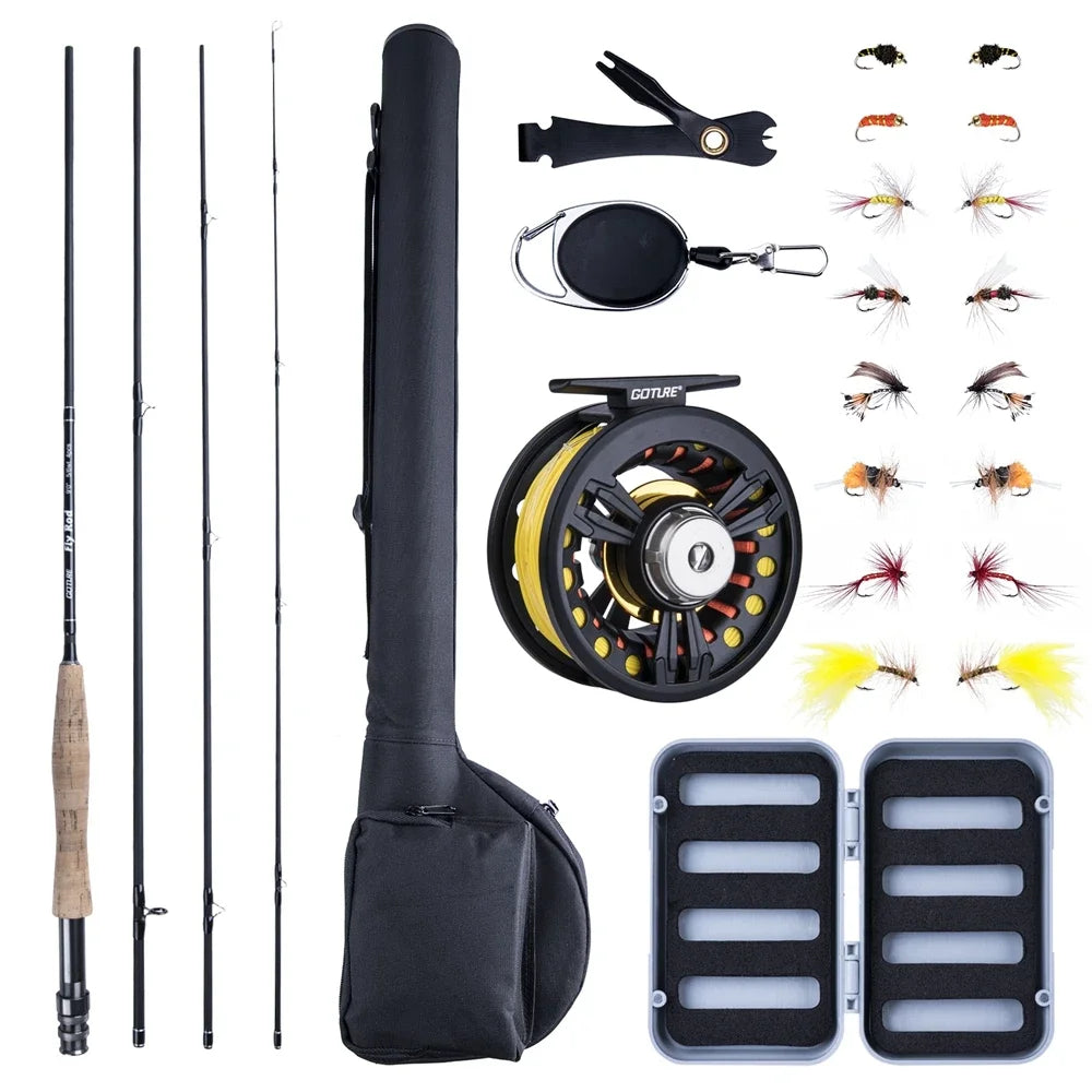 Goture Fly Fishing Rod & Reel Combo, 9ft Complete Kit