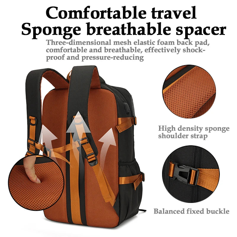 Backpack for men, large capacity travel bag, outdoor waterproof luggage bag, business trip hiking bag, student backpack, backpac
