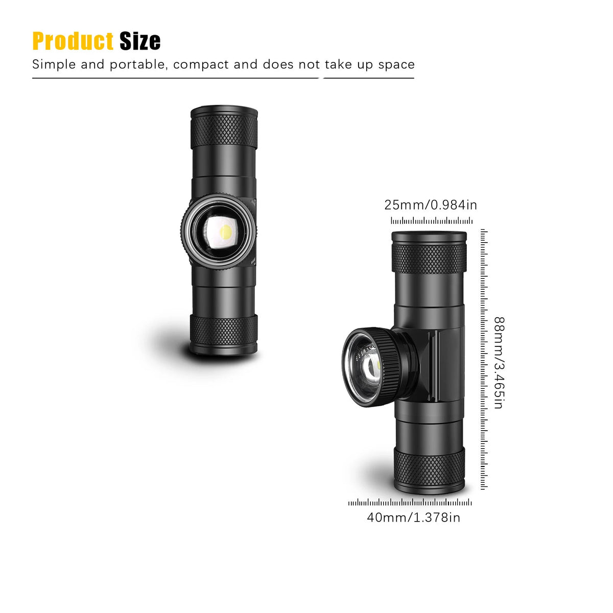 Newest Zoomable LED Headlamp High Power Headlight Use 18650 Rechargeable USB Type-C Torch Camping Hunting Flash light Head Lamp
