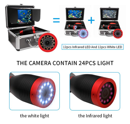 Erchang 7 Inch HD Ice Fishing Camera with Infrared Night Vision