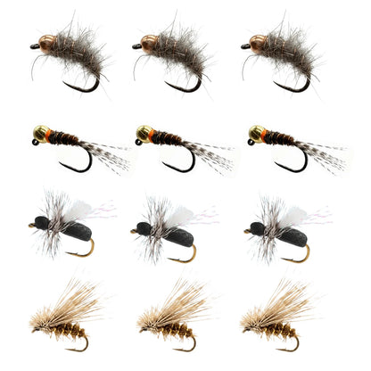 12-Fly Assortment with Waterproof Box